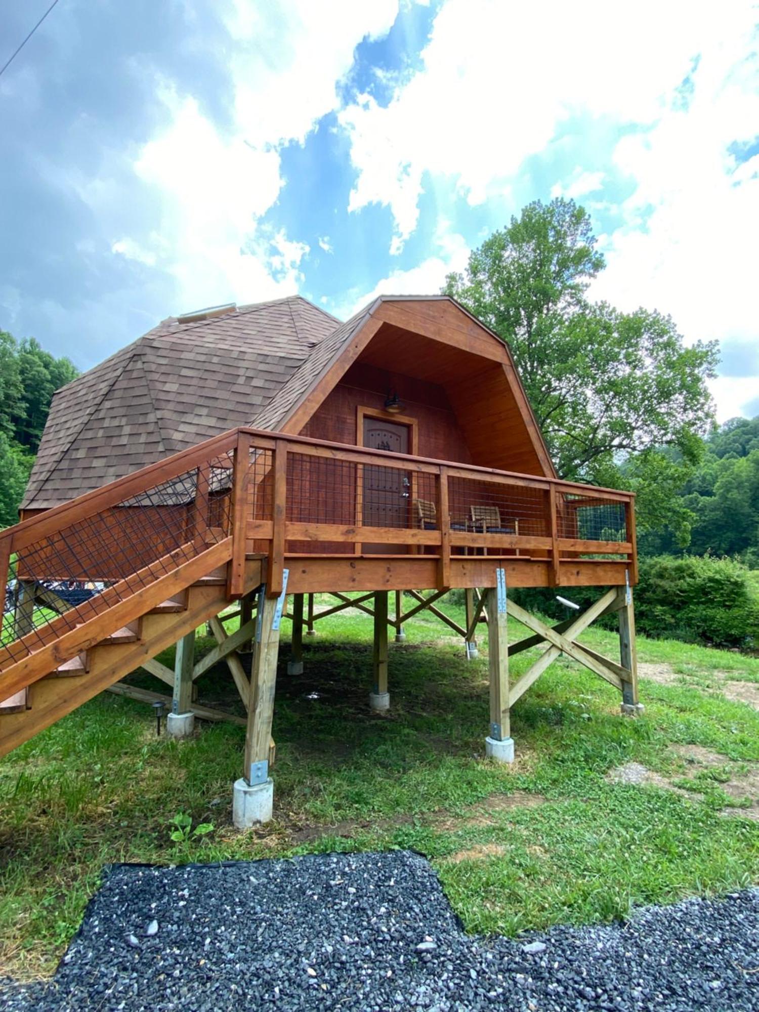 Natahala Glamping Red Dome #23 Villa Topton Bagian luar foto